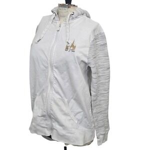 Disney Parks Disneyland Full Zip‎ Hoodie Sweatshirt L Mickey Castle Fireworks